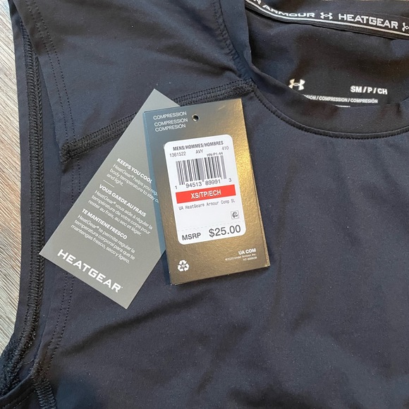 Mens UA heatgear compression tank top - Picture 2 of 4